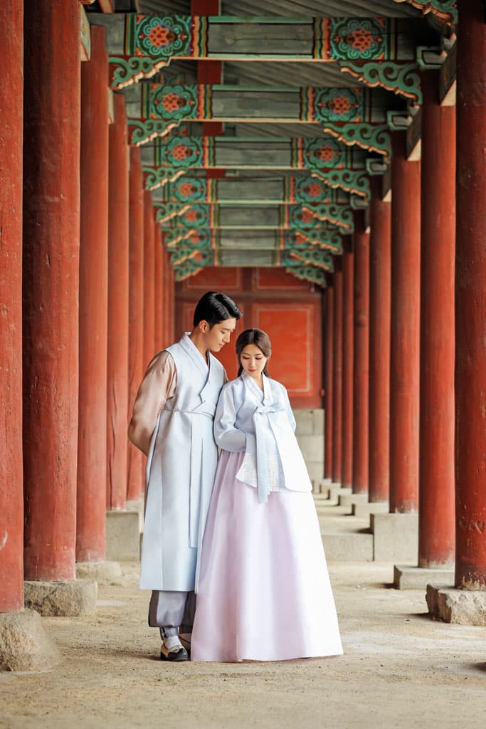 신랑 신부 한복 2